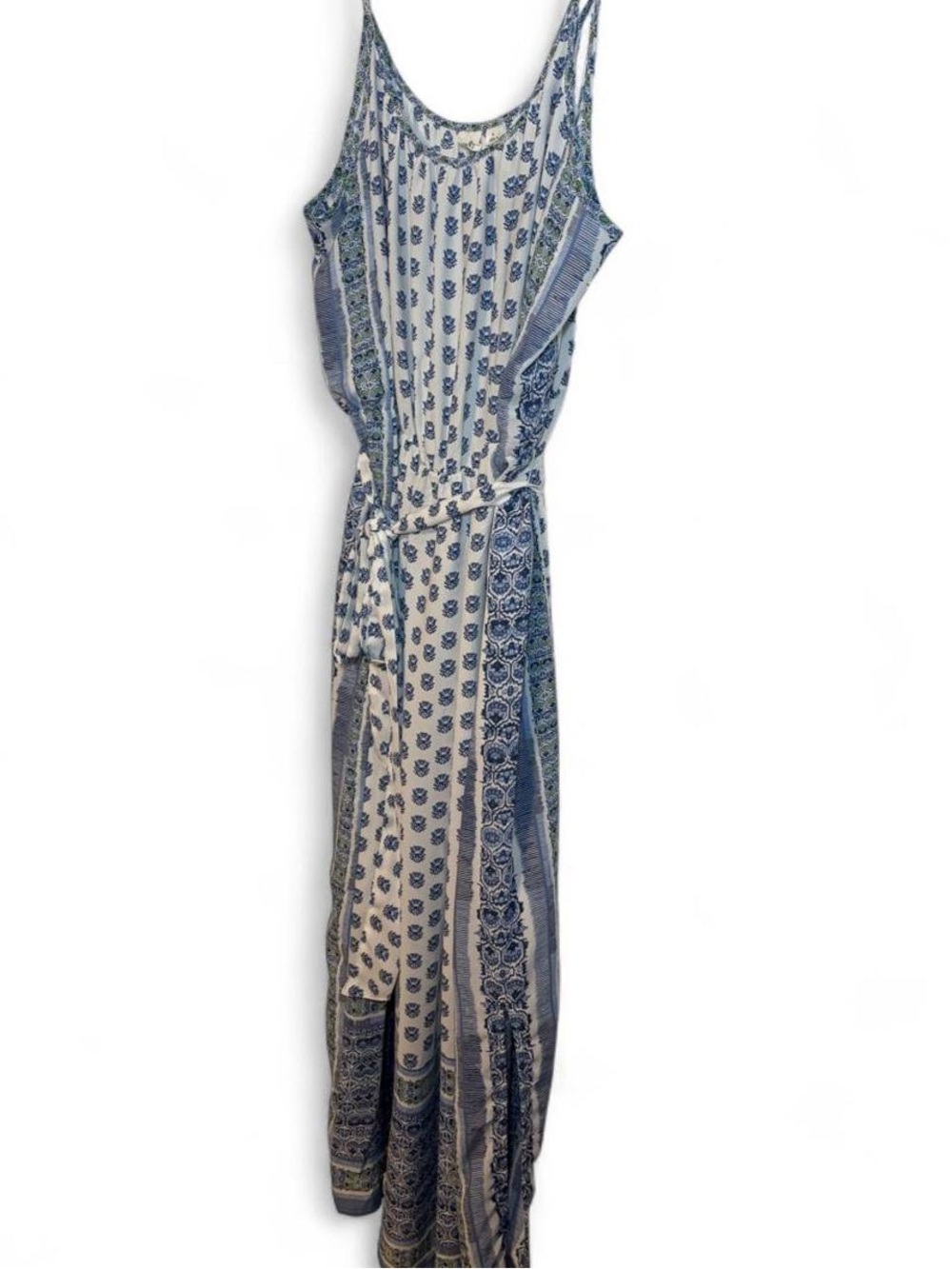Gap Folk Art White/Blue Floral Maxi Dress - Picture 4 of 8